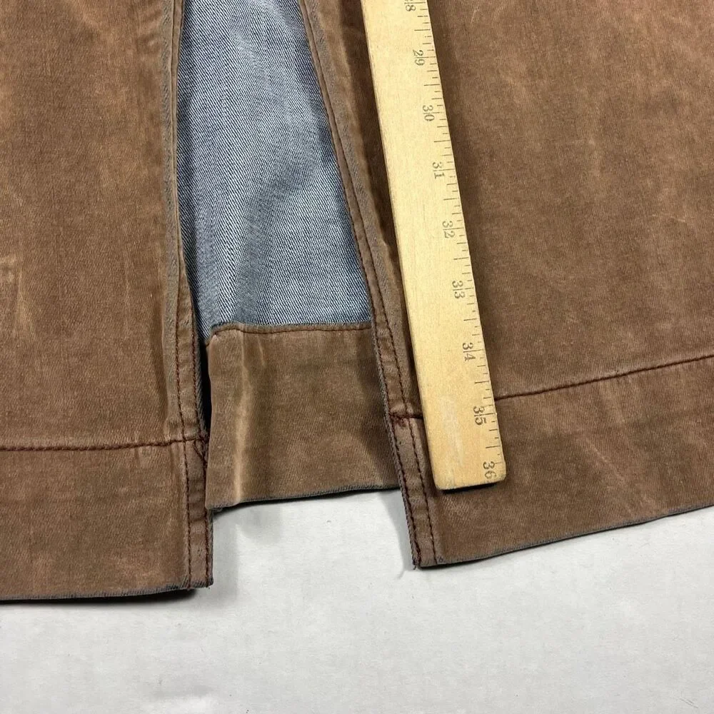 BDG Urban Outfitters Faux Suede Maxi Skirt 70s Brown Boho Casual Retroc Chic L - Picture 5 of 12